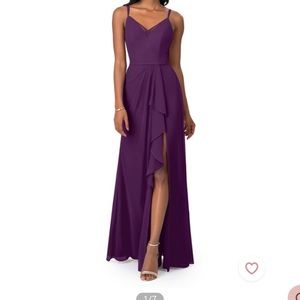 Azazie Ellia Grape Bridesmaid dress size 6